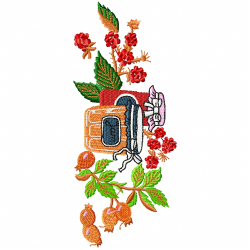 Cherry Embroidery Design 9